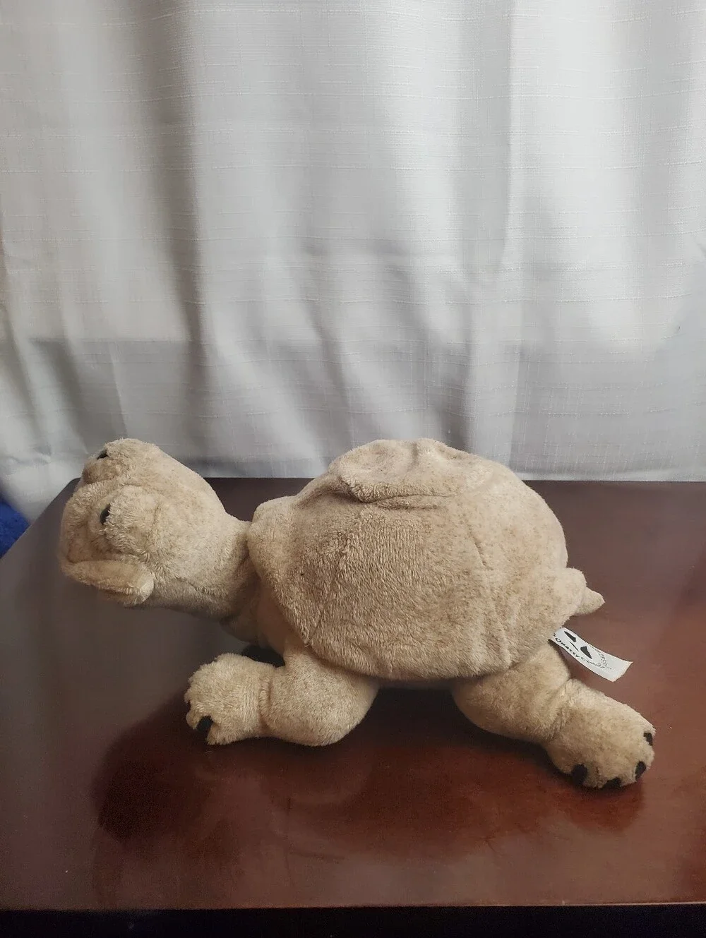 Vintage Cuddly Quarry Critters 2003 Tortoise Turtle 12” Plush Tan Sand Color